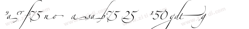 Zapfino Arabic Regul字体转换